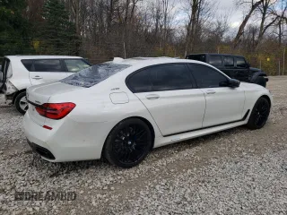 2017 BMW 7 Series 740e xDrive iPerformance with VIN WBA7J2C36HG497830, listed as a Copart auction lot 79948304 with 43,029 mi miles and Salvage Title. Bid and sale history available at carsss.com. Image 3.