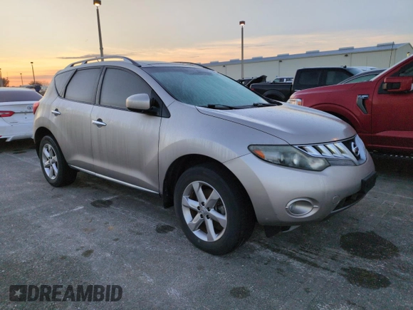 2009 Nissan Murano SL with VIN JN8AZ18U09W103215, listed as a Copart auction lot 74713684 with 0 mi miles and Salvage Title. Bid and sale history available at carsss.com. Image 4.