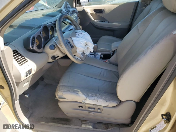 2004 Nissan Murano SL with VIN JN8AZ08W24W312850, listed as a Copart auction lot 75202134 with 0 mi miles and Clean Title. Bid and sale history available at carsss.com. Image 7.