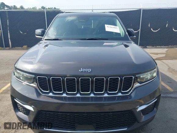 2023 Jeep Grand Cherokee Limited with VIN 1C4RJGBG5PC648630, listed as a IAAI auction lot 42263915 with 24,976 mi miles and . Bid and sale history available at DreamBid. Image 12.