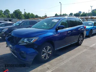 2018 Nissan Pathfinder S with VIN 5N1DR2MN7JC603788, listed as a IAAI auction lot 42462364 with 89,487 mi miles and . Bid and sale history available at DreamBid. Image 2.