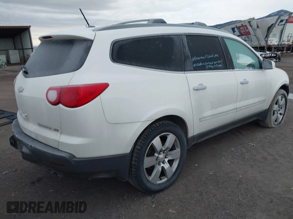 2011 Chevrolet Traverse LTZ with VIN 1GNKVLED8BJ380362, listed as a IAAI auction lot 41175092 with 133,037 mi miles and . Bid and sale history available at DreamBid. Image 4.