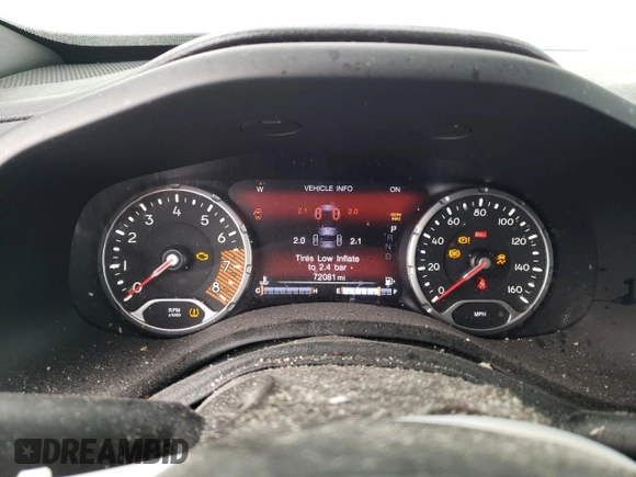 2020 Jeep Renegade Limited with VIN ZACNJBD17LPL70570, listed as a Copart auction lot 45748405 with 72,081 mi miles and Salvage title. Bid and sale history available at DreamBid. Image 9.