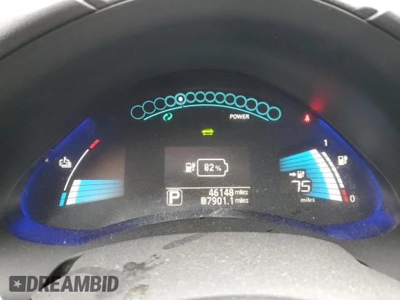 2017 Nissan LEAF S with VIN 1N4BZ0CP0HC301858, listed as a Copart auction lot 52123115 with 46,148 mi miles and Salvage Title. Bid and sale history available at carsss.com. Image 9.