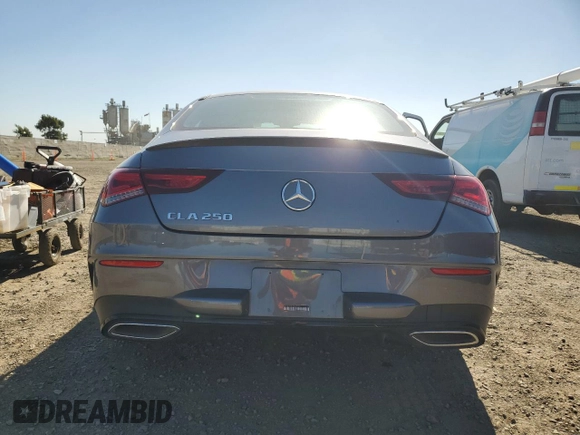 2023 Mercedes-Benz CLA 250 with VIN W1K5J4GB3PN381704, listed as a Copart auction lot 40427054 with 8,722 mi miles and . Bid and sale history available at DreamBid. Image 6.