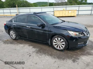 2013 Honda Accord EX-L with VIN 1HGCR2F83DA153517, listed as a Copart auction lot 54852775 with 239,223 mi miles and Salvage Title. Bid and sale history available at DreamBid. Image 4.