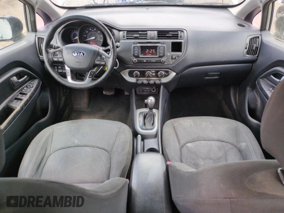 2013 Kia Rio EX with VIN KNADN4A38D6165846, listed as a Copart auction lot 61472955 with 180,536 mi miles and Salvage title. Bid and sale history available at DreamBid. Image 8.