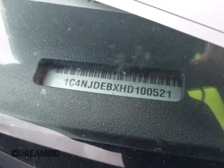 2017 Jeep Compass Latitude с VIN 1C4NJDEBXHD100521, выставлен на аукционе IAAI как лот 40924755 с пробегом 94 505 миль миль и . История ставок и продаж доступна на DreamBid. Изображение 17.