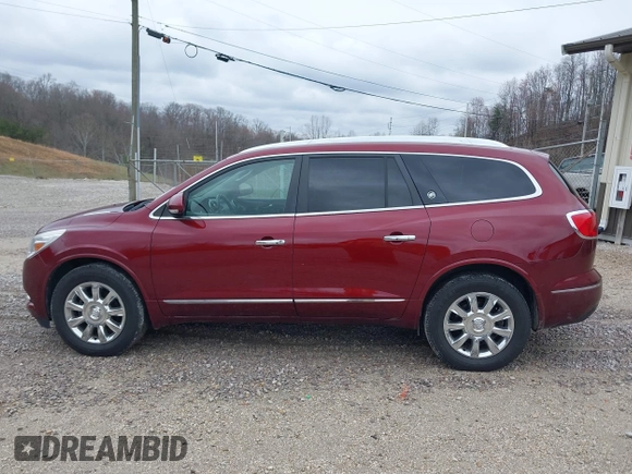 2015 Buick Enclave Leather with VIN 5GAKVBKD2FJ239835, listed as a IAAI auction lot 41892207 with 142,909 mi miles and . Bid and sale history available at carsss.com. Image 14.