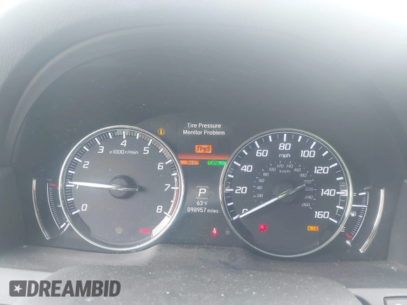 2015 Acura RLX Advance with VIN JH4KC1F91FC000347, listed as a IAAI auction lot 41323967 with 98,957 mi miles and . Bid and sale history available at DreamBid. Image 7.