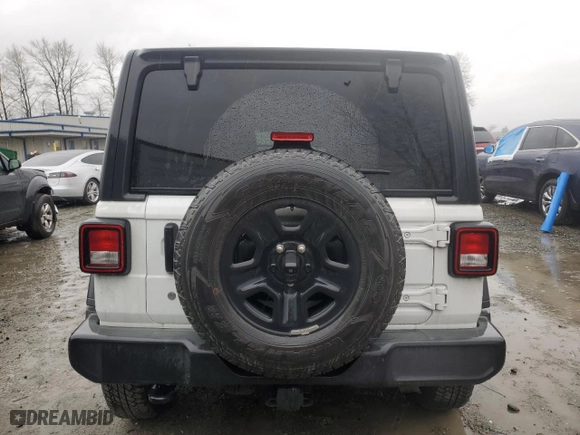 2018 Jeep Wrangler Unlimited Sport S with VIN 1C4HJXDN8JW293224, listed as a Copart auction lot 43574685 with 50,873 mi miles and Salvage Title. Bid and sale history available at carsss.com. Image 6.