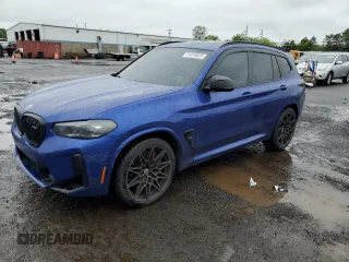 2023 BMW X3 M with VIN 5YM13EC05P9R94131, listed as a Copart auction lot 61018825 with 9,366 mi miles and Salvage title. Bid and sale history available at DreamBid. Image 1.