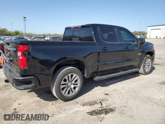 2023 Chevrolet Silverado 1500 RST with VIN 1GCUDEE82PZ183568, listed as a Copart auction lot 52950225 with 33,151 mi miles and Clean Title. Bid and sale history available at DreamBid. Image 3.