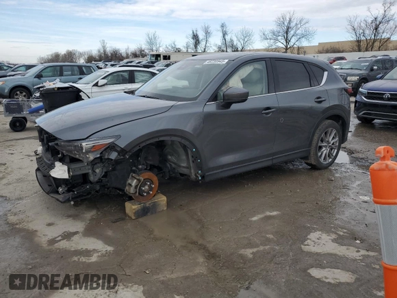 2021 Mazda CX-5 Grand Touring with VIN JM3KFBDM9M0452011, listed as a Copart auction lot 46230945 with 54,825 mi miles and Salvage Title. Bid and sale history available at carsss.com. Image 1.