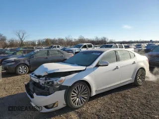 2014 Kia Cadenza Premium with VIN KNALN4D79E5129441, listed as a Copart auction lot 81948204 with 153,226 mi miles and Salvage Title. Bid and sale history available at carsss.com. Image 1.