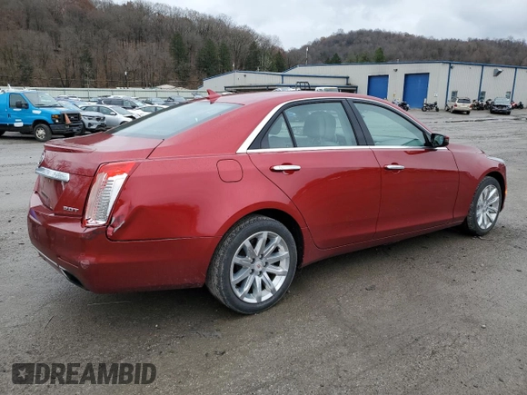 2014 Cadillac CTS AWD with VIN 1G6AW5SX5E0161092, listed as a Copart auction lot 81174424 with 61,972 mi miles and Salvage title. Bid and sale history available at DreamBid. Image 3.