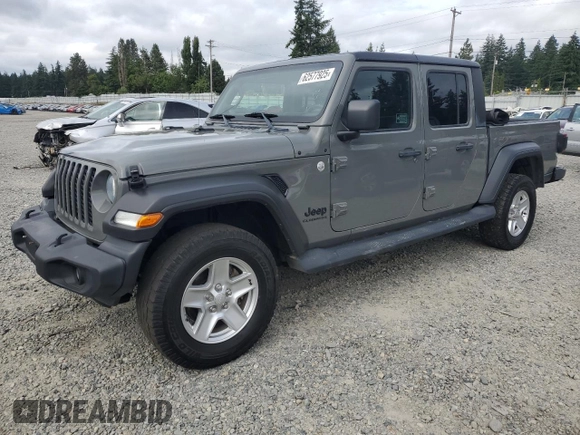 2020 Jeep Gladiator Sport S с VIN 1C6HJTAG8LL134231, выставлен на аукционе Copart как лот 62577925 с пробегом 176 107 миль миль и Чистый • Clean title. История ставок и продаж доступна на DreamBid. Изображение 1.
