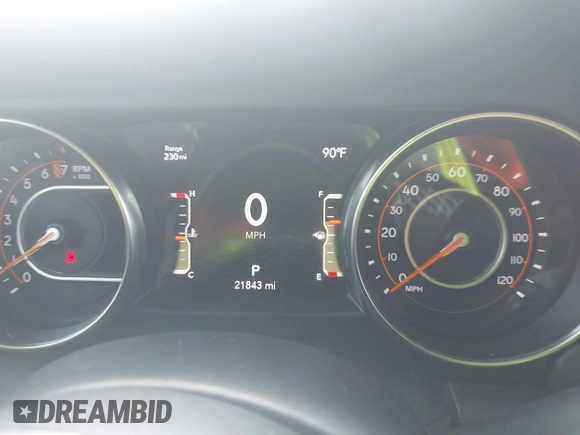 2021 Jeep Gladiator Overland z VIN 1C6HJTFG3ML584038, wystawiony jako IAAI lot #42634959 z przebiegiem 21 843 mil mil oraz . Historia ofert i sprzedaży dostępna na DreamBid. Obrazek 7.