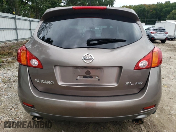 2009 Nissan Murano LE with VIN JN8AZ18W79W207069, listed as a Copart auction lot 72418844 with 188,117 mi miles and Clean Title. Bid and sale history available at carsss.com. Image 6.