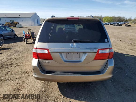 2007 Honda Odyssey EX-L with VIN 5FNRL38757B056657, listed as a Copart auction lot 54146975 with 172,157 mi miles and Clean Title. Bid and sale history available at carsss.com. Image 6.