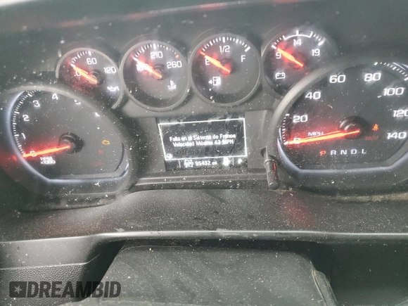 2019 Chevrolet Silverado 1500 Custom with VIN 3GCUYBEFXKG701159, listed as a Copart auction lot 85421754 with 95,432 mi miles and Salvage Title. Bid and sale history available at DreamBid. Image 9.