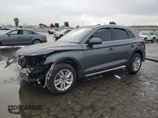 2022 Audi Q5 S line Premium with VIN WA1GAAFYXN2061344, listed as a Copart auction lot 49189535 with 50,007 mi miles and Salvage Title. Bid and sale history available at carsss.com. Image 1.