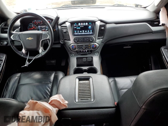 2017 Chevrolet Tahoe LT with VIN 1GNSKBKC7HR161997, listed as a Copart auction lot 44857395 with 142,345 mi miles and Salvage Title. Bid and sale history available at DreamBid. Image 8.