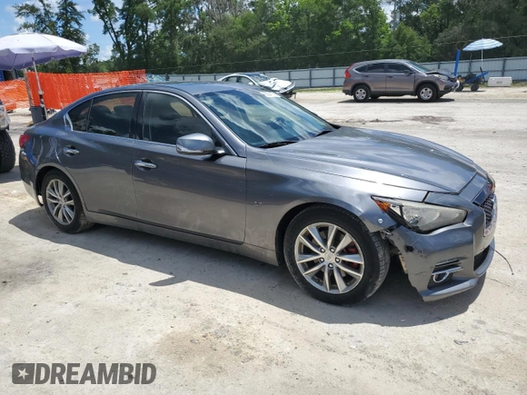 2014 Infiniti Q50 Premium z VIN JN1BV7AP4EM678784, wystawiony jako Copart lot #56641775 z przebiegiem 225 507 mil mil oraz Czysty tytuł • Clean title. Historia ofert i sprzedaży dostępna na DreamBid. Obrazek 4.