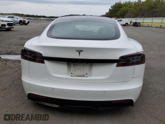 2021 Tesla Model S Long Range with VIN 5YJSA1E54MF439287, listed as a Copart auction lot 51729285 with Not provided miles and Salvage title. Bid and sale history available at DreamBid. Image 6.
