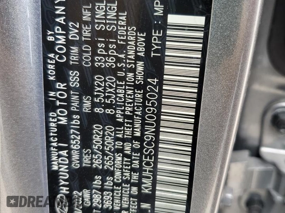 2022 Genesis GV80 Advanced Plus z VIN KMUHCESC9NU095024, wystawiony jako Copart lot #57877425 z przebiegiem 44 999 mil mil oraz Szkoda całkowita • Salvage title. Historia ofert i sprzedaży dostępna na DreamBid. Obrazek 14.