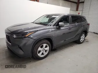 2023 Toyota Highlander L with VIN 5TDKDRAH7PS026608, listed as a Copart auction lot 63468755 with 51,337 mi miles and Salvage title. Bid and sale history available at DreamBid. Image 1.