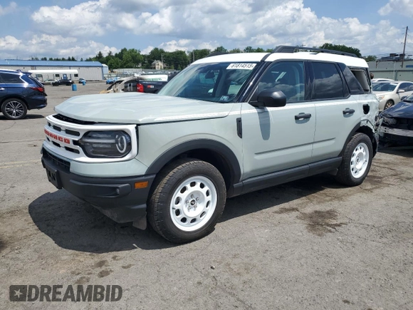 2023 Ford Bronco Sport Heritage with VIN 3FMCR9G61PRE28313, listed as a Copart auction lot 61814515 with 15,167 mi miles and Salvage title. Bid and sale history available at DreamBid. Image 1.