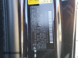 2012 BMW M3 with VIN WBSKG9C53CE797862, listed as a Copart auction lot 77396214 with 77,077 mi miles and Salvage Title. Bid and sale history available at carsss.com. Image 14.