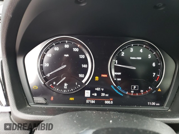 2020 BMW X1 xDrive28i with VIN WBXJG9C05L5P76067, listed as a Copart auction lot 40635893 with 57,184 mi miles. Bid and sale history available at carsss.com. Image 9.