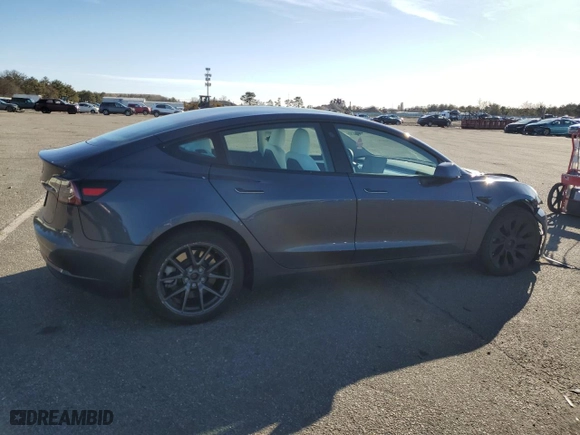 2023 Tesla Model 3 with VIN 5YJ3E1EA4PF680101, listed as a Copart auction lot 45515295 with 0 mi miles and Salvage Title. Bid and sale history available at carsss.com. Image 3.