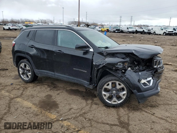 2020 Jeep Compass Limited with VIN 3C4NJDCB2LT196733, listed as a Copart auction lot 53106625 with 128,783 mi miles and Clean title. Bid and sale history available at DreamBid. Image 4.