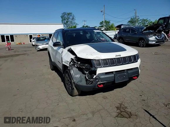 2019 Jeep Compass Trailhawk with VIN 3C4NJDDBXKT671249, listed as a Copart auction lot 58927225 with Not provided miles and Salvage title. Bid and sale history available at DreamBid. Image 14.