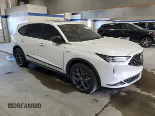 2024 Acura MDX w/A-Spec Package with VIN 5J8YE1H00RL163789, listed as a Copart auction lot 76515484 with 23,325 mi miles and Salvage Title. Bid and sale history available at carsss.com. Image 4.
