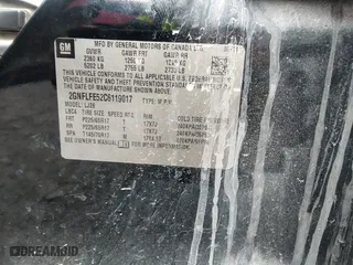 2012 Chevrolet Equinox LTZ with VIN 2GNFLFE52C6119017, listed as a IAAI auction lot 40962050 with 266,223 mi miles. Bid and sale history available at carsss.com. Image 9.