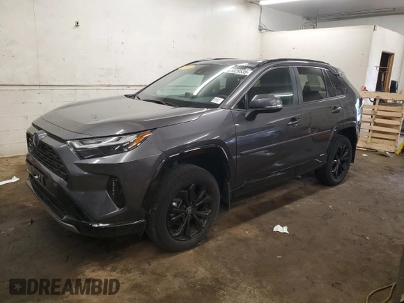 2022 Toyota RAV4 Hybrid SE z VIN 4T3T6RFVXNU086035, wystawiony jako Copart lot #61029535 z przebiegiem 52 174 mil mil oraz Szkoda całkowita • Salvage title. Historia ofert i sprzedaży dostępna na DreamBid. Obrazek 1.