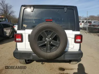 2022 Jeep Wrangler Unlimited Sport with VIN 1C4HJXDN3NW242297, listed as a Copart auction lot 47388715 with 17,098 mi miles and Salvage title. Bid and sale history available at DreamBid. Image 6.