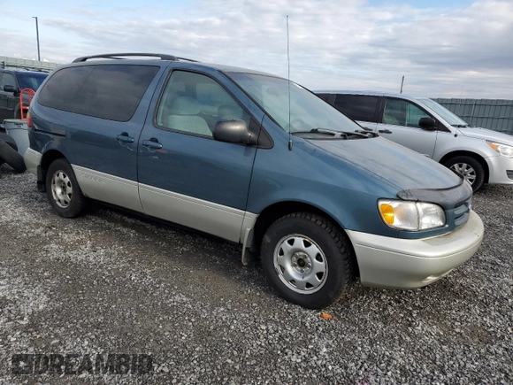 2000 Toyota Sienna LE with VIN 4T3ZF13C9YU280798, listed as a Copart auction lot 80708614 with 282,612 mi miles and Clean Title. Bid and sale history available at carsss.com. Image 4.