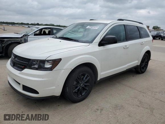2020 Dodge Journey SE Value with VIN 3C4PDCAB3LT274708, listed as a Copart auction lot 54976285 with 132,283 mi miles and Clean Title. Bid and sale history available at carsss.com. Image 1.