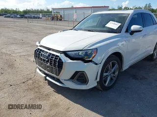 2019 Audi Q3 S line Premium with VIN WA1DECF32K1084030, listed as a IAAI auction lot 42528662 with 34,498 mi miles and . Bid and sale history available at DreamBid. Image 6.