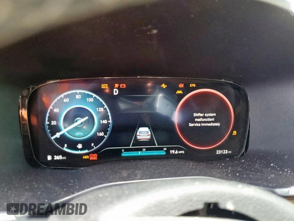2023 Hyundai Santa Fe Calligraphy with VIN 5NMS54AL2PH581795, listed as a Copart auction lot 58316625 with 23,123 mi miles and Salvage title. Bid and sale history available at DreamBid. Image 9.