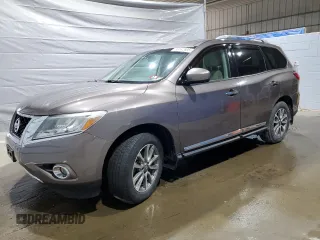 2013 Nissan Pathfinder SV with VIN 5N1AR2MM9DC688633, listed as a Copart auction lot 58142605 with 129,935 mi miles and Salvage title. Bid and sale history available at DreamBid. Image 1.