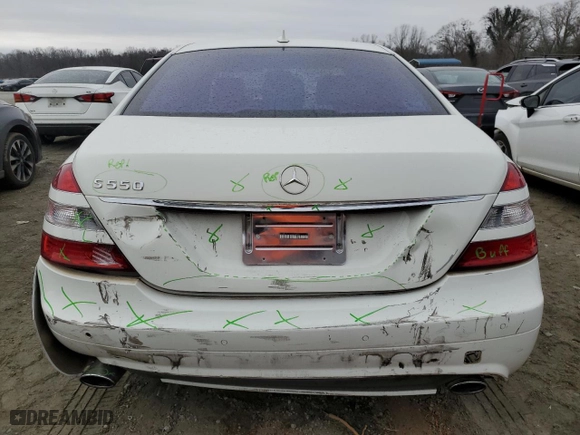 2009 Mercedes-Benz S-Class 5.5L V8 with VIN WDDNG71X59A245895, listed as a Copart auction lot 44046305 with 126,026 mi miles and Salvage Title. Bid and sale history available at carsss.com. Image 6.