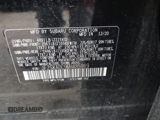 2021 Subaru Forester with VIN JF2SKADC9MH485969, listed as a IAAI auction lot 42400643 with 30,894 mi miles and . Bid and sale history available at DreamBid. Image 9.