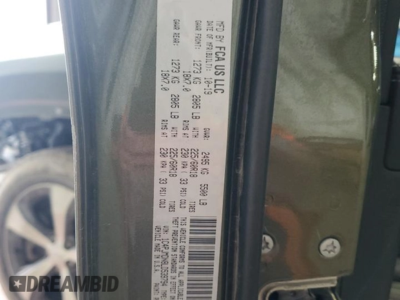 2020 Jeep Cherokee Limited z VIN 1C4PJMDN8LD539794, wystawiony jako Copart lot #58744205 z przebiegiem 57 818 mil mil oraz Szkoda całkowita • Salvage title. Historia ofert i sprzedaży dostępna na DreamBid. Obrazek 13.