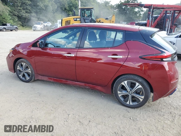 2021 Nissan LEAF SV with VIN 1N4AZ1CV8MC553173, listed as a Copart auction lot 68768674 with 18,082 mi miles and Non repairable. Bid and sale history available at DreamBid. Image 2.